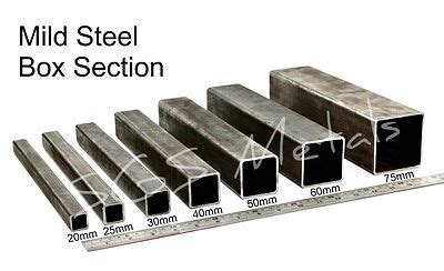 30mm steel box section|steel box section sizes uk.